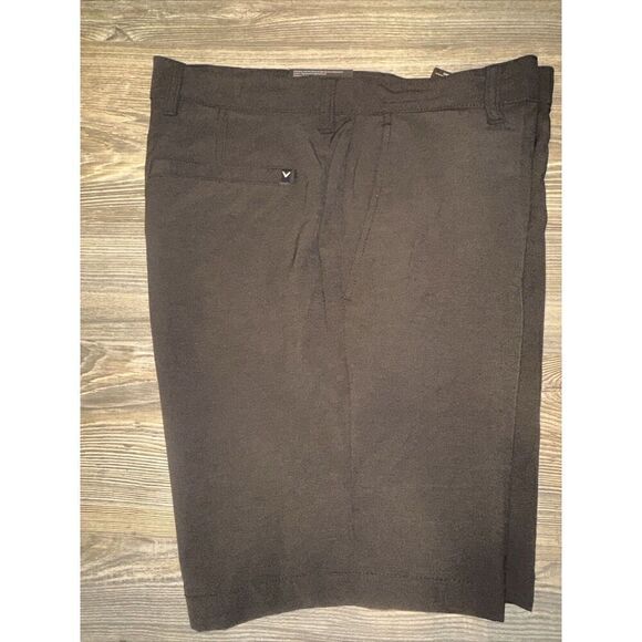 CALLAWAY PERFORMANCE MEN'S GOLF SHORTS SIZE 32 BLACK HEATHER OPTI DRY STRETCH. 6 - Picture 3 of 5